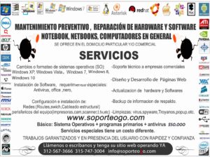 Reparación computadores y impresoras