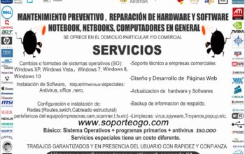 Reparación computadores y impresoras