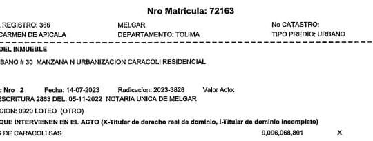 VENTA LOTE