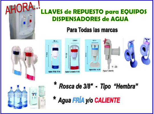 LLAVES Plástica Para Dispensador de agua