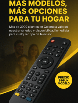 Venta de controles remotos originales para TV en Bogotá. Modelos para todas las marcas, calidad garantizada y entrega rápida. ¡Encuentra el control perfecto para tu televisor